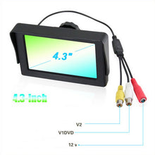 Load image into Gallery viewer, PZ-703 4.3 inch TFT LCD Car Rearview Monitor with Stand and Sun Shade, PZ-703