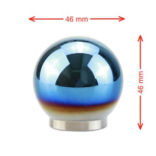 Load image into Gallery viewer, Universal Car Blue Ball Shape Aluminum Alloy Gear Shifter Lever Manual Automatic Shift Knob Adapter, Shift Knob Adapter 4