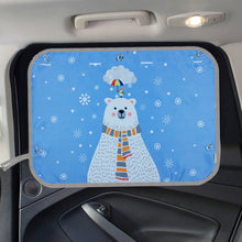 Load image into Gallery viewer, Car Large Rear Window Sunscreen Insulation Window Sunshade Cover, Size: 70*50cm, Pink Elephant, Little Fox, Underwater World, Deer, Good Friend, Bear, Yellow Penguin, Bears Homes, Happy Elephant, Small Fish, Happy Forest, Spectacle Bear, Snow Bear     ...