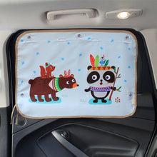 Load image into Gallery viewer, Car Large Rear Window Sunscreen Insulation Window Sunshade Cover, Size: 70*50cm, Pink Elephant, Little Fox, Underwater World, Deer, Good Friend, Bear, Yellow Penguin, Bears Homes, Happy Elephant, Small Fish, Happy Forest, Spectacle Bear, Snow Bear     ...