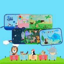 Load image into Gallery viewer, Car Large Rear Window Sunscreen Insulation Window Sunshade Cover, Size: 70*50cm, Pink Elephant, Little Fox, Underwater World, Deer, Good Friend, Bear, Yellow Penguin, Bears Homes, Happy Elephant, Small Fish, Happy Forest, Spectacle Bear, Snow Bear     ...