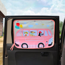Load image into Gallery viewer, Car Large Rear Window Sunscreen Insulation Window Sunshade Cover, Size: 70*50cm, Pink Elephant, Little Fox, Underwater World, Deer, Good Friend, Bear, Yellow Penguin, Bears Homes, Happy Elephant, Small Fish, Happy Forest, Spectacle Bear, Snow Bear     ...