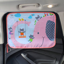 Load image into Gallery viewer, Car Large Rear Window Sunscreen Insulation Window Sunshade Cover, Size: 70*50cm, Pink Elephant, Little Fox, Underwater World, Deer, Good Friend, Bear, Yellow Penguin, Bears Homes, Happy Elephant, Small Fish, Happy Forest, Spectacle Bear, Snow Bear     ...