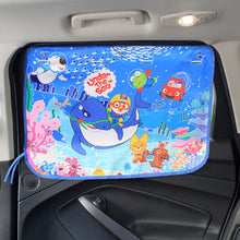 Load image into Gallery viewer, Car Large Rear Window Sunscreen Insulation Window Sunshade Cover, Size: 70*50cm, Pink Elephant, Little Fox, Underwater World, Deer, Good Friend, Bear, Yellow Penguin, Bears Homes, Happy Elephant, Small Fish, Happy Forest, Spectacle Bear, Snow Bear     ...