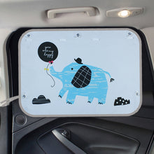 Load image into Gallery viewer, Car Large Rear Window Sunscreen Insulation Window Sunshade Cover, Size: 70*50cm, Pink Elephant, Little Fox, Underwater World, Deer, Good Friend, Bear, Yellow Penguin, Bears Homes, Happy Elephant, Small Fish, Happy Forest, Spectacle Bear, Snow Bear     ...