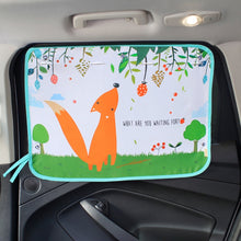 Load image into Gallery viewer, Car Large Rear Window Sunscreen Insulation Window Sunshade Cover, Size: 70*50cm, Pink Elephant, Little Fox, Underwater World, Deer, Good Friend, Bear, Yellow Penguin, Bears Homes, Happy Elephant, Small Fish, Happy Forest, Spectacle Bear, Snow Bear     ...