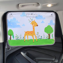 Load image into Gallery viewer, Car Large Rear Window Sunscreen Insulation Window Sunshade Cover, Size: 70*50cm, Pink Elephant, Little Fox, Underwater World, Deer, Good Friend, Bear, Yellow Penguin, Bears Homes, Happy Elephant, Small Fish, Happy Forest, Spectacle Bear, Snow Bear     ...