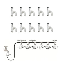 Load image into Gallery viewer, Outdoor Lawn Garden PE Hose Mist Watering Line Misting Cooling System with 16 x Mist Nozzles, Length: 12m, Length: 12m