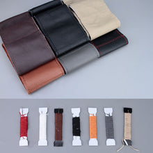 Load image into Gallery viewer, Car Universal Genuine Leather Hand-stitched Steering Wheel Cover