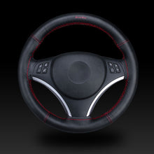 Load image into Gallery viewer, Car Universal Genuine Leather Hand-stitched Steering Wheel Cover