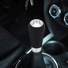 Load image into Gallery viewer, Universal Car Modified Shifter Black Leather Lever Manual 5-Speed Gear Shift Knob, 5-Speed Gear Shift Knob
