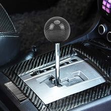 Load image into Gallery viewer, Universal Vehicle Car Shifter Cover Manual Automatic Carbon Fiber Ball Gear Shift Knob, Ball Gear Shift Knob, Black, Silver