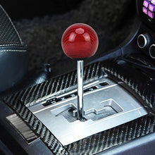 Load image into Gallery viewer, Universal Vehicle Car Shifter Cover Manual Automatic Carbon Fiber Ball Gear Shift Knob, Ball Gear Shift Knob, Black, Silver