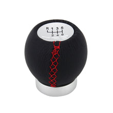 Load image into Gallery viewer, Universal Car Modified Shifter Black Leather Lever Manual 6-Speed Gear Shift Knob, 6-Speed