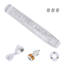 Load image into Gallery viewer, Universal Car Truck Transparent Bubble Colors LED Light Shift Knob Gear Lever Shifter, Length: 30cm, Length: 30cm