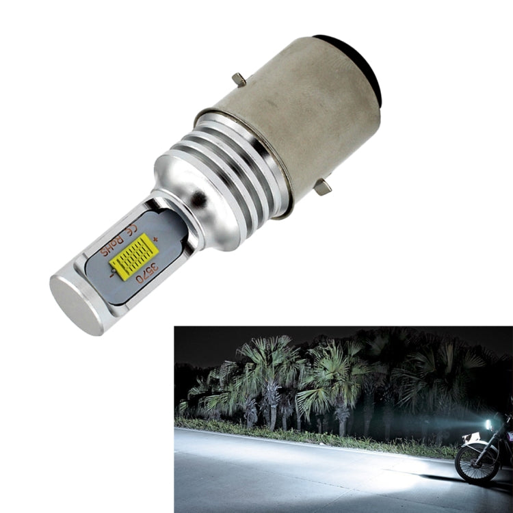 H6/BA20D 1000LM 72W 6000K White Light 2-LED 3570 Bulbs Motorcycle Headlights, DC 12-24V, H6/BA20D