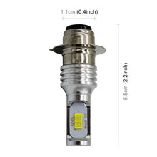 Load image into Gallery viewer, P15D/H6M 1000LM 72W 6000K White Light 2-LED 3570 Bulbs Motorcycle Headlights, DC 12-24V, P15D/H6M