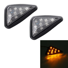Load image into Gallery viewer, 2 PCS Triangle Shape DC 12V Motorcycle 9-LED Yellow Light Turn Signal Indicator Blinker Light, Triangle Shape