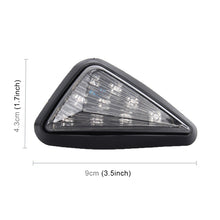 Load image into Gallery viewer, 2 PCS Triangle Shape DC 12V Motorcycle 9-LED Yellow Light Turn Signal Indicator Blinker Light, Triangle Shape
