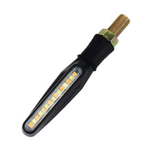 Load image into Gallery viewer, 4 PCS DC 12V Motorcycle 15-LED Yellow + White Light Marquee-LED Turn Signal Indicator Blinker Light, 15-LED