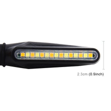 Load image into Gallery viewer, 4 PCS DC 12V Motorcycle 15-LED Yellow + White Light Marquee-LED Turn Signal Indicator Blinker Light, 15-LED