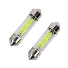 10 PCS 36mm 1W 6000K White Light Car Dome Lamp License LED Reading Light, DC 12V, 36mm