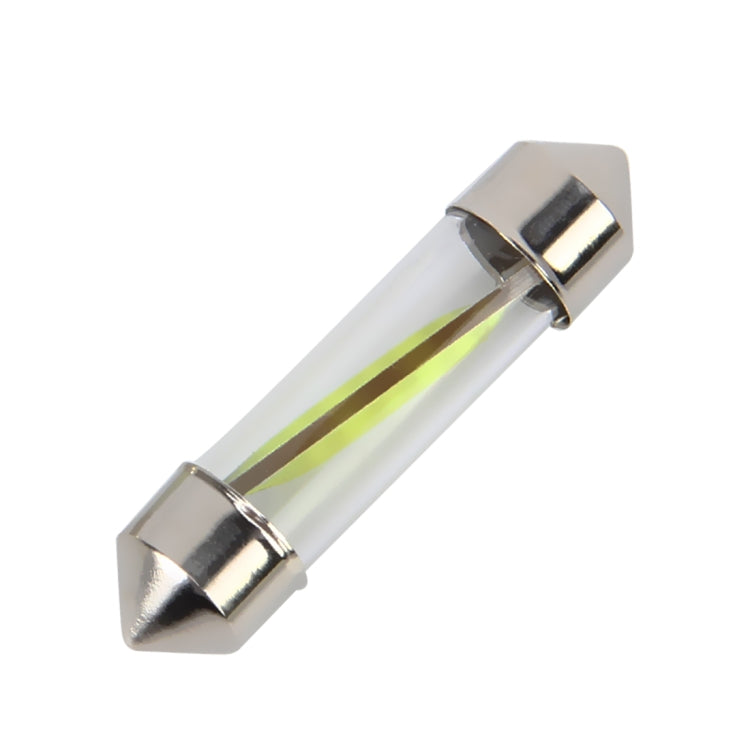 10 PCS 36mm 1W 6000K White Light Car Dome Lamp License LED Reading Light, DC 12V, 36mm