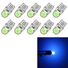 Load image into Gallery viewer, 10 PCS T10 W5W DC 12V 1W 60LM Car Clearance Lights LED Marker Lamps with Decoder, Blue Light, White Light