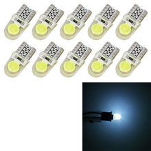 Load image into Gallery viewer, 10 PCS T10 W5W DC 12V 1W 60LM Car Clearance Lights LED Marker Lamps with Decoder, Blue Light, White Light