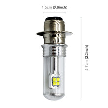 Load image into Gallery viewer, Motorcycle Headlights 750LM 6000K White H6M/P15D 40W 8-LED Bulbs, DC 12-24V, H6M/P15D