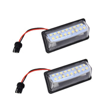 Load image into Gallery viewer, 2 PCS LED License Plate Light 18-SMD Bulbs Lamps for Nissan/Teana 03 / Tada 03-08 /Sylphy 2008 /Sunny 2001-2006,2W 120LM,6000K, DC12V(White Light), for Nissan