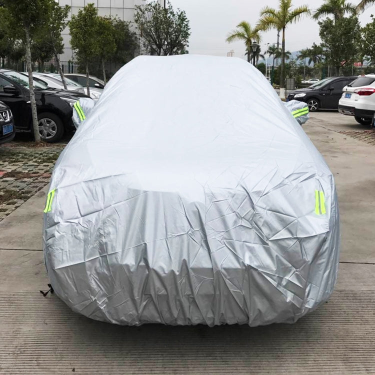 PEVA Anti-Dust Waterproof Sunproof SUV Car Cover with Warning Strips, Fits Cars up to 5.1m(199 inch) in Length, 199inch (XL)