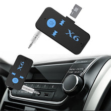 Load image into Gallery viewer, HQX6 Car Bluetooth V4.1 Audio Music Player Receiver Adapter, Support Wireless Hands-free &amp; TF Card &amp; USB Charge, HQX6