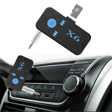 Load image into Gallery viewer, HQX6 Car Bluetooth V4.1 Audio Music Player Receiver Adapter, Support Wireless Hands-free &amp; TF Card &amp; USB Charge, HQX6