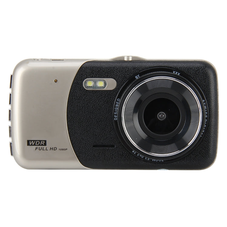 4 inch HD Video Recording HD Display Car Recorder with Separate F2.0 Camera, 12MP 170 Degrees Wide-angle/ Rear View Loop Recording/ G-Sensor Recording/ WDR Full HD/ Front Camera 1080P/ Rear Camera 720P/ Support 32G TF Card, 4 inch