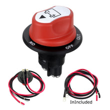 Load image into Gallery viewer, Jtron On/Off Car Battery Switch Car Battery Master Switch MAX DC 50V 50A CONT 75A INT Use for Cars / Off-road Vehicle / Truck, DC 50V 50A