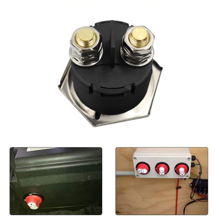 On/Off Car Battery Switch Car Battery Master Switch MAX DC 32V 200A CONT 300A INT Use for Cars / Off-road Vehicle / Truck, DC 32V 200A