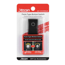 Load image into Gallery viewer, Jtron Car DIY Switch Paste Type Button Switch Paste Type Button Switch Double Sided with Adhesive Tape OFF/ON DC 12V/200mA, Button 4
