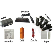 Load image into Gallery viewer, PZ-303-W Car Parking Reversing Buzzer and LED Monitor Parking Alarm Assistance System with 4 Rear Radar, with 4 Rear Radar