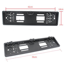 Load image into Gallery viewer, PZ600-L Europe Car License Plate Frame Rear View Camera Visual Rear View Parking System with 2 Reversing Radar Detector, with 2 Reversing Radar Detector