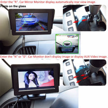 Load image into Gallery viewer, PZ601-C TFT LCD 2 Video Input 4.3 Inch Parking Monitor 2 in 1 with 648*488 Pixels Rear View Camera Glass Lens with 6m RCA Video Cable, PZ601-C