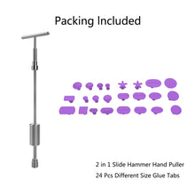 Load image into Gallery viewer, Auto Repair Body Tool Kit PDR Dent Paintless Repair Tools Dent Puller Slide Hammer Reverse Hammer Aluminum Suction Cups for Dent, With Red T handle, Without Red T handle