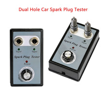 Load image into Gallery viewer, Adjustable Dual Hole Car Spark Plug Tester Spark Plug Detector 12V Gasoline Vehicles Spark Plug Test Diagnostic Tools, US Plug