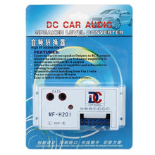 Load image into Gallery viewer, Car Audio Speaker Level Converter High VF Rotates Low VF Auto Car High to Low Impedance Converter Adapter Speaker to RCA Line, High VF Rotates Low VF
