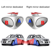 Load image into Gallery viewer, 3R-051 360 Degrees Rotatable Left Blind Spot Side Assistant Mirror for Auto Car, Left Black, Left White