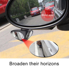 Load image into Gallery viewer, 3R-051 360 Degrees Rotatable Left Blind Spot Side Assistant Mirror for Auto Car, Left Black, Left White