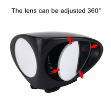 Load image into Gallery viewer, 3R-051 360 Degrees Rotatable Left Blind Spot Side Assistant Mirror for Auto Car, Left Black, Left White