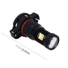 Load image into Gallery viewer, 2 PCS Super Bright PSX24W DC 12V 5W 350LM Auto Car Fog Light with 16 SMD-3030 LED Bulbs Lamp, White + Yellow Light, PSX24W