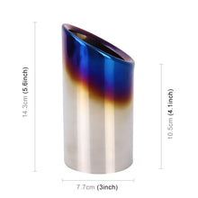 Load image into Gallery viewer, 2 PCS Car Styling Stainless Steel Exhaust Tail Muffler Tip Pipe for VW Volkswagen 1.8T/2T Swept Volume, Audi A1/A3/A4L/Q3/Q5, 1.8T/2T