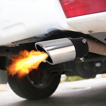 Load image into Gallery viewer, Universal Car Styling Stainless Steel Straight Bolt-on Exhaust Tail Muffler Tip Pipe with Mesh